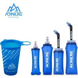 Aonijie 2020 novo silicone dobrável garrafa de água ao ar livre viagem esporte correndo ciclismo chaleira material macio e saudável 250- 600ml - Image 1