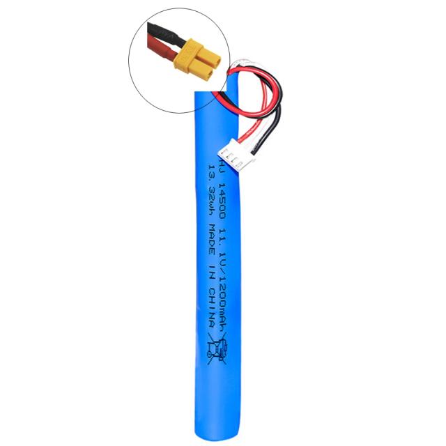 Bateria Li-ion 11.1V 1200mAh para Brinquedos de Água Gel Ball Blaster com Balas Ecológicas e Acessórios para Pistolas de Ar