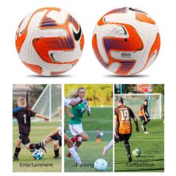 Bolas de futebol profissional para treinamento ao ar livre, material do plutônio, alta qualidade, grama, sem costura futebol, jogo liga, futbol topu, tamanho 5, novo - Image 3