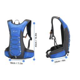 Mochila leve de hidratação, mochila de caminhada, bolsa de ombro para acampamento ao ar livre, ciclo, corrida, viagem, 10L - Image 6