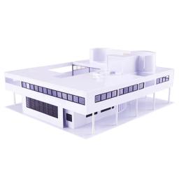Conjunto de Construção Miniatura, Famoso Material Arquitectura, Casa Pré-fabricada, Modelo de Montagem, Brinquedo Artesanal, 1Pc, Escala 1:100 - Image 5