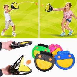 Jogar e pegar bola para adultos e crianças, esportes Hand Grasping, brinquedos ao ar livre, jogos de verão, raquete interativa pai-filho - Image 1