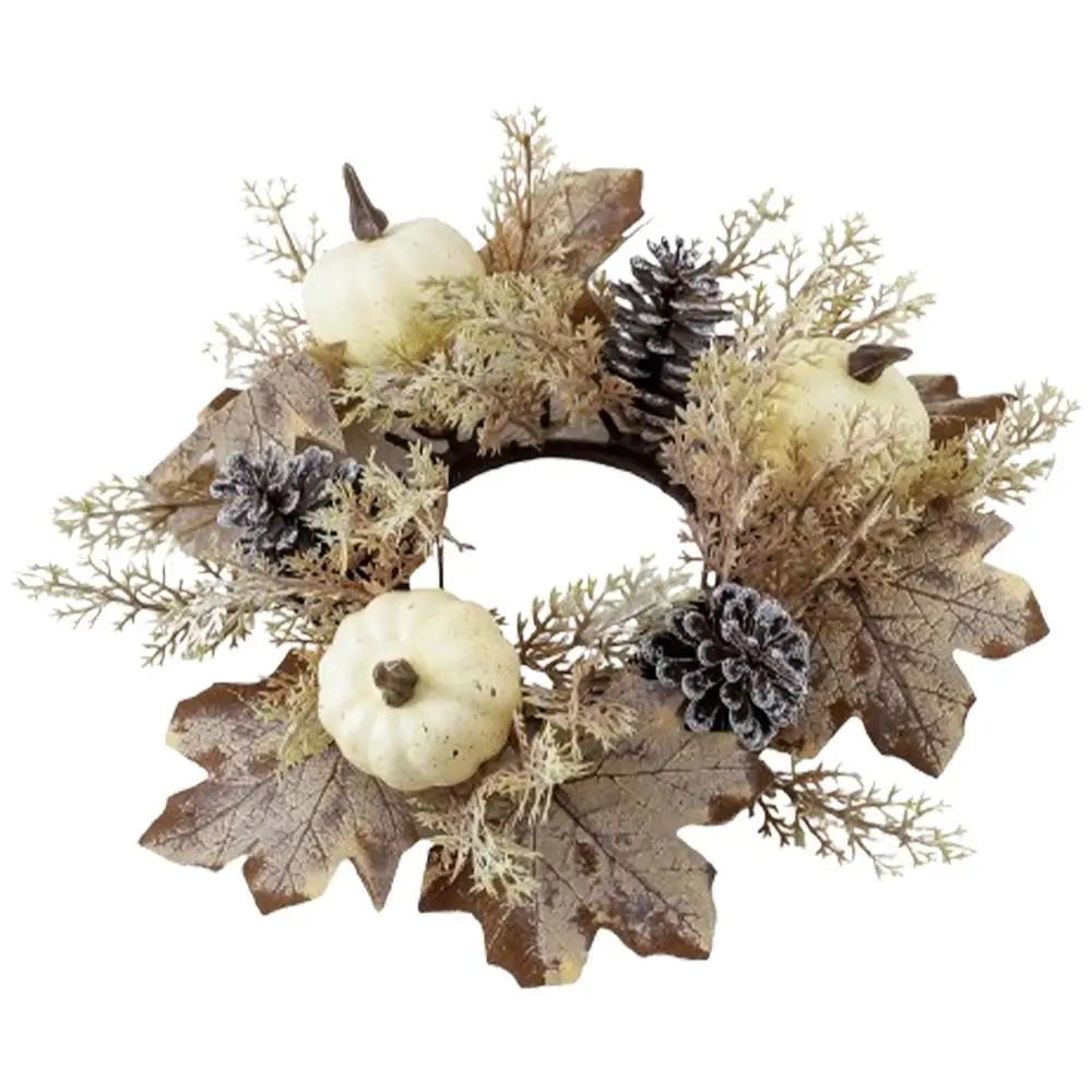 Grinalda de vela, vela artificial, guirlanda anel, construção robusta, ferramenta decorativa para mesa de jantar, outono - Image 1