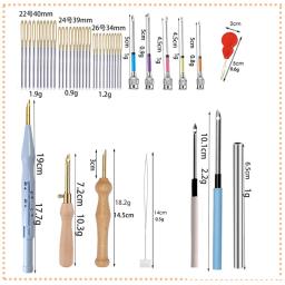 Kit de suprimentos para iniciantes com agulha de soco Ferramenta de caneta de agulha de bordado mágico Enganchamento de tapete ajustável Para Ponto Cruz Kit De Artesanato DIY Artesanato de artes com agulhas - Image 6