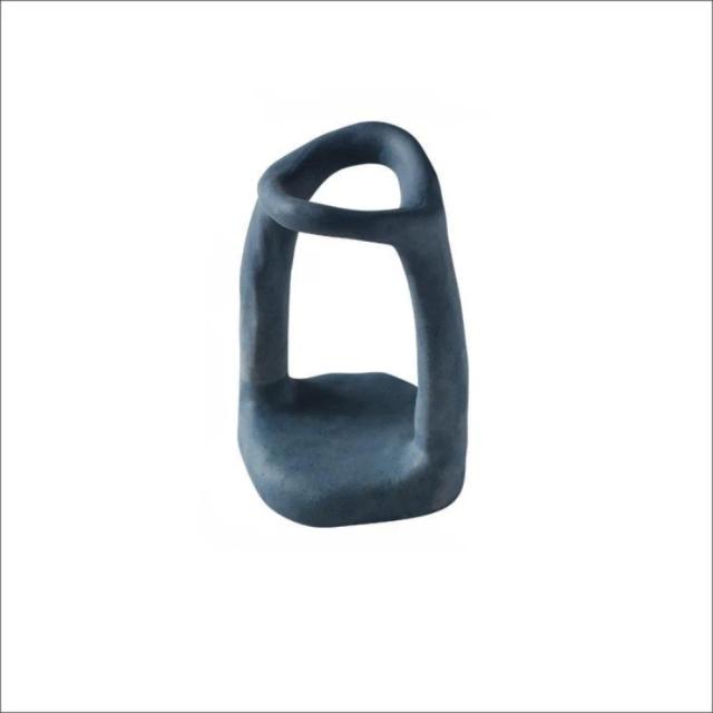 Castiçal Cerâmico Fosco para Decoração de Casa - Elegante Ornamento Doméstico, 1 Unidade