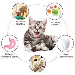 Brinquedos de limpeza de dentes para gato, brinquedo teaser de penas com sino, petiscos, pet moagem suprimentos - Image 6