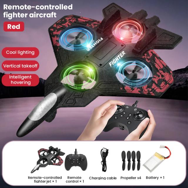 Avião RC Jato de Luz 2.4G EPP Dublê Controle Remoto 60-70M