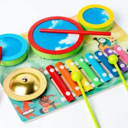 Montessori Musical Xilofone para criança, bebê Brinquedos Musicais, Instrumentos de Percussão de Madeira, Bateria, Brinquedos Educativos para Crianças - Image 4