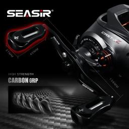 SEASIR Cast X2 Baitcasting Reel 7.3:1 Rolamento cerâmico híbrido Arruela de fibra de carbono Sistema de rolamento duplo N52 Freio Carretilhas de pesca - Image 6