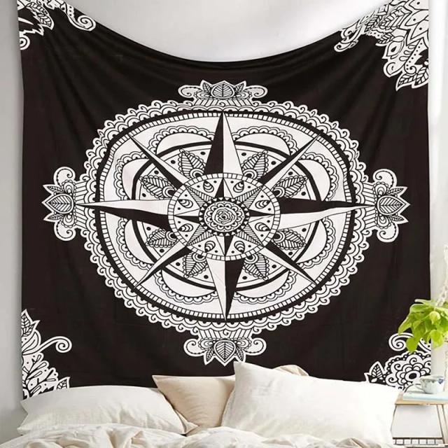 Tapete Mandala 150cm - Impressão Digital Premium para Yoga e Praia