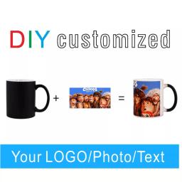 DIY Caneca Mágica Personalizada, 350ml, Cor de Transferência de Água Quente, Copo Cerâmico, Personalizar Imprimir Foto, Logotipo, Texto, Presentes Criativos - Image 2