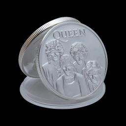 Moeda Comemorativa Rainha Prata, Banda Mundial Popular, Freddie Mercury, Moedas Desafio, Colecionáveis, Home Decor, Festival Presente - Image 1