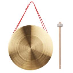 Latão cobre mão tambor pratos, instrumento de percussão com Round Play Hammer, Capela Ópera, 30cm - Image 2