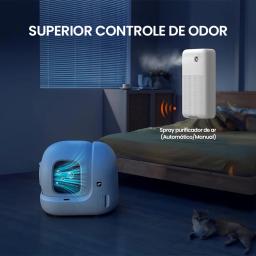 Petkit-Caixa de lixo para gatos Pura Max, auto-limpante, volume extra grande para identificação multi cat, aplicativo desodorante, sacos de lixo - Image 4