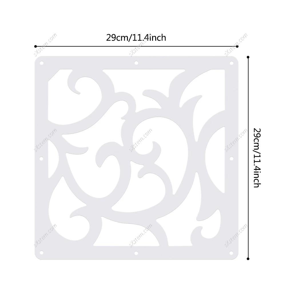 Divisória Moderna Simples para Sala, Ecrã Pendurado Europeu, Divisória, Cortina Dobrável, Decoração de Casa, 29x29cm, 12 Pcs - Image 1