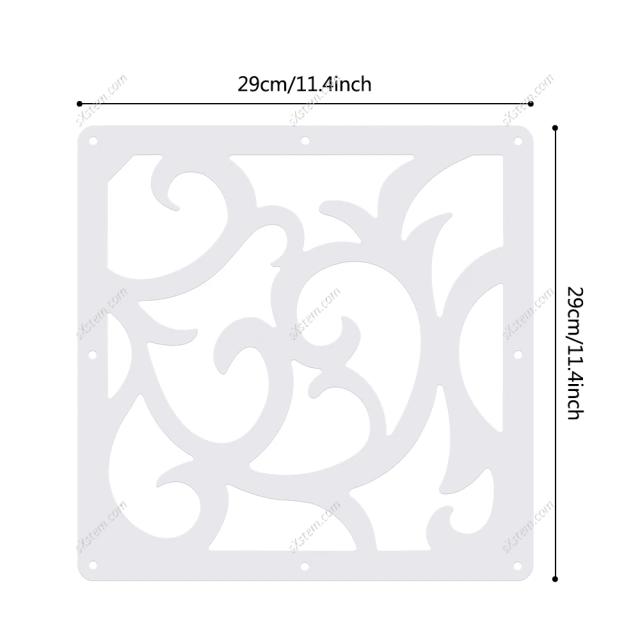 Divisória Moderna Dobrável para Sala com Cortina - Kit de 12 Peças, Ecrã Pendurado Europeu, 29x29cm, Decoração Elegante para o seu Lar