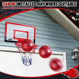 Indoor Mini Basketball Hoop Set para Home Exercício, Wall Frame Stand, Levantamento para Adolescentes, Cesta de Porta, Pendurado Backboard, Room Game - Image 5