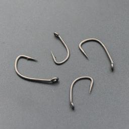 Ganchos de pesca de carpa, 20 peças, com micro farpado, aço de alto carbono, revestimento ptfe, gancho bnr para método alimentador, acessórios de peixe, equipamento - Image 5