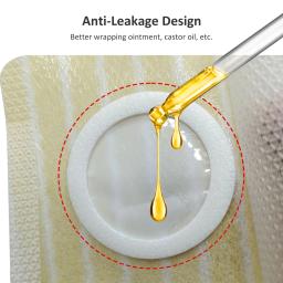 Remendos descartáveis de óleo de rícino para umbigo, envoltório de pacote de óleo de rícino com almofada de algodão altamente absorvente, adesivo de cobertura de umbigo - Image 3
