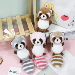 Boneca de pelúcia fofa para crianças, brinquedo de pelúcia guaxinim, travesseiro para crianças, bebê menina, presente de aniversário kawaii, 20cm, 1pc - Image 2