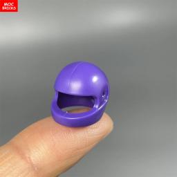 5 pçs moc tijolos 30006 30124 88415 2446 2447 capacete da motocicleta viseira figura de ação usar blocos de construção brinquedo crianças presente - Image 6