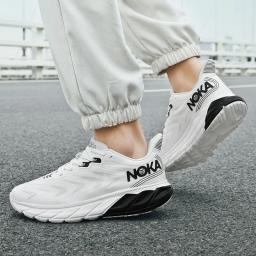 Sapatos esportivos de malha respirável para homens, tênis de corrida leve, sapatos casuais, novo, verão, 2024 - Image 4