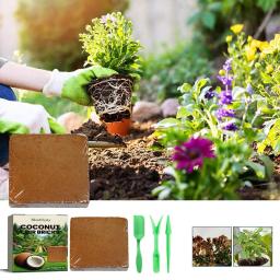 Tijolo De Fibra De Coco Natural, Envasamento Suprimentos Tijolo De Plantas Animais, Alimentação Do Solo De Coco, Pedra Nutriente De Flores, Compr De Plantas Orgânicas, F4z7 - Image 1