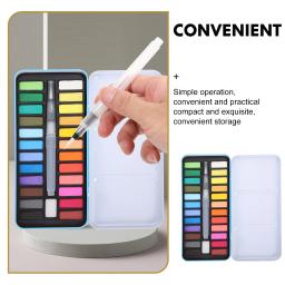 Kit multifuncional aquarela sólida, fornecimento de desenho, pincel de pintura guache, acessório conveniente de plástico para viagem infantil - Image 6