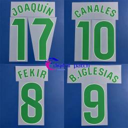 Jogo de futebol Iron-On adesivos, Nome personalizado e Número, Casa, Fora, Patches publicitários do patrocinador, 2024 - Image 1