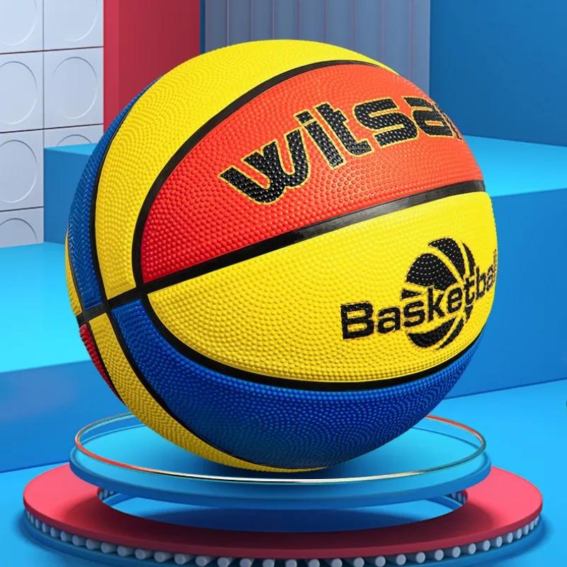 Basquete Resistente ao Desgaste de Borracha Infantil, Antiderrapante, Bola de Treino Escolar, Equipamento Esportivo Infantil, Competição de Basquete, Tamanho 5 - Image 1