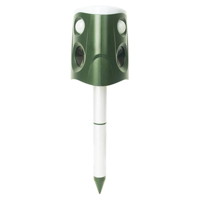 Repelente Solar de Animais com Sensor PIR Impermeável para Jardins - Ultrassom USB Anti-Gato, Cão e Javali
