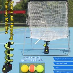 Single Person Tennis Throwing Machine com Receber Net, Swing Practice Device, Multi Ball Training, Dedicado Servindo Machine - Image 6