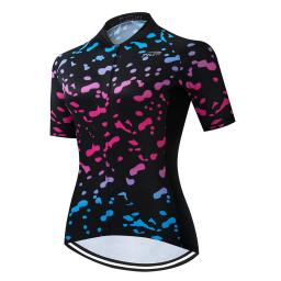 Camisola de ciclismo para mulheres, camisa de bicicleta, roupa de manga curta, uniforme exterior de verão, secagem rápida respirável - Image 6