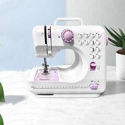 Máquina de costura portátil, 12 tipos de pontos embutidos, linha dupla, adequado para iniciantes para DIY, artesanal - Image 4