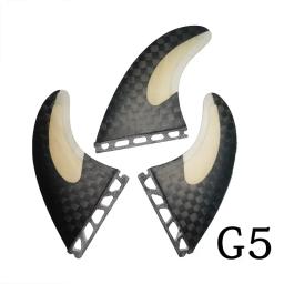 BiLong-Fins Surfboard Fins Set, Fiberglass Honeycomb com colcha de carbono, Surf Wakeboard Thruster, Tri-Fin, Tamanho G5 - Image 4