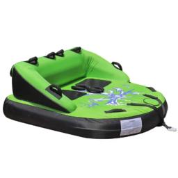 Tubo de jangada de água rebocável para 2 pessoas FDS para barco, tubo rebocável grande inflável para esportes aquáticos adultos, barco de jangada flutuante - Image 1