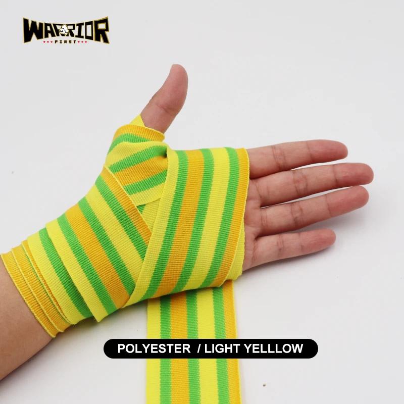 Alta Qualidade Boxe Mão Wraps, Handwraps para Treinamento, Bandagens Coloridas, Padrão de Listra, 3m, 5m Comprimento, 2Pcs Pack - Image 1
