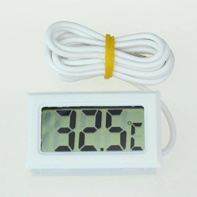 Termômetro Digital LCD Mini para Geladeira, Freezer e Aquários com Faixa de 0 a 50 Graus