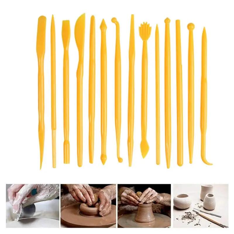14 Peças Ferramentas De Argila Para Crianças Polymer Pottery Clay Spatula Escultura Ferramentas De Modelagem De Argila Ferramentas Para Crianças Adultos Iniciantes E Artesanato - Image 1