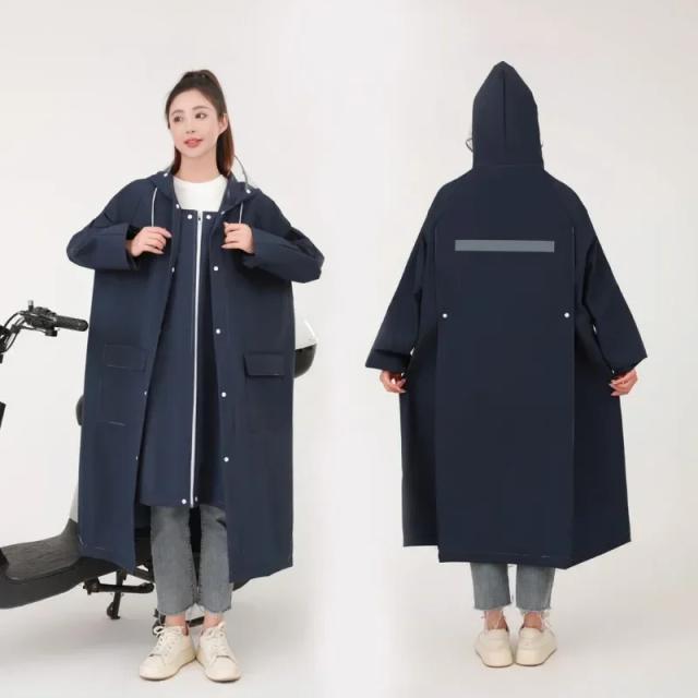 Capa de Chuva Longa Unissex com Proteção Contra Tempestades - Poncho Elétrico 2024 для Adultos