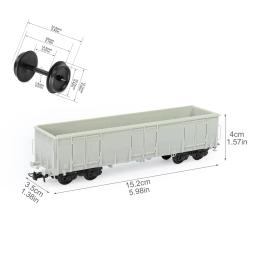 Evemore-Vagão ferroviário modelo de carro de gôndola alto desmontado, HO escala, 1:87, C8742JJ, 1Pc - Image 6