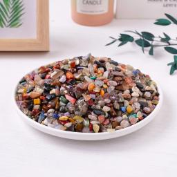 Pedra Colorida De Cristal Natural, Decoração Do Tanque De Peixes De Aquário, Ornamento Do Jardim Ao Ar Livre, Utensílios Domésticos, Saco Do Presente, 100g por Saco - Image 5
