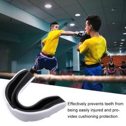 Kids Boxing Gum Shield com Estojo de Armazenamento, Proteção Dentes, EVA Sports Mouth Guard, Duplo Colorido para Lacrosse Rugby Taekwondo - Image 2