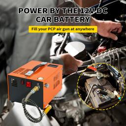 Compressor de ar portátil com transformador, alta pressão, tanque do Paintball, mergulho, 4500Psi, 300Bar, 30Mpa, 12V, 220V, 110V - Image 4