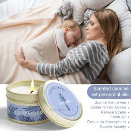 Velas Aromáticas Perfumadas Sem Fumaça, Estanho De Viagem Criativa, Cera De Soja Natural, Decorativa De Casamento, Caixa De Presente, Pacote De 6 - Image 4