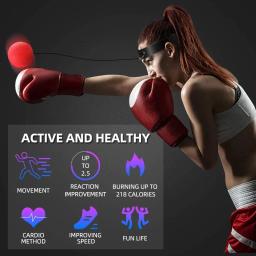 Reflex Speed Punch Ball para Boxe, Mão Eye Training Set, Rising Reaction Force, MMA Sanda, Boxing Stress, Muay Thai Exercício - Image 4