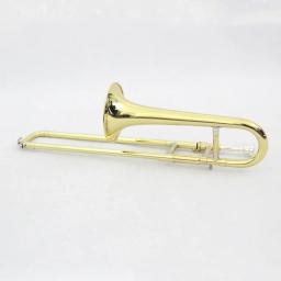 Instrumentos de latão de alta qualidade, instrumento trombone profissional chinês, laca dourada, trombone soprano - Image 2