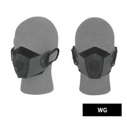 Equipamento de caça máscara facial tática anti-nevoeiro poeira caça proteção engrenagem acessório airsoft confortável respirável ao ar livre - Image 1