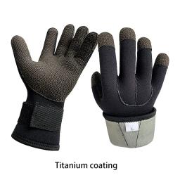 Luvas de Mergulho Kevlar Anti-Skid, Espessura, À Prova de Riscos, Equipamento de Mergulho Neoprene, Manter Quente, Surf, Caça, Inverno, 5mm - Image 2