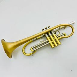Bb Avançado Ouro Cobre Material Trompete, Instrumentos De Latão, Bocal Caso, Logotipo Personalizado Grátis - Image 1